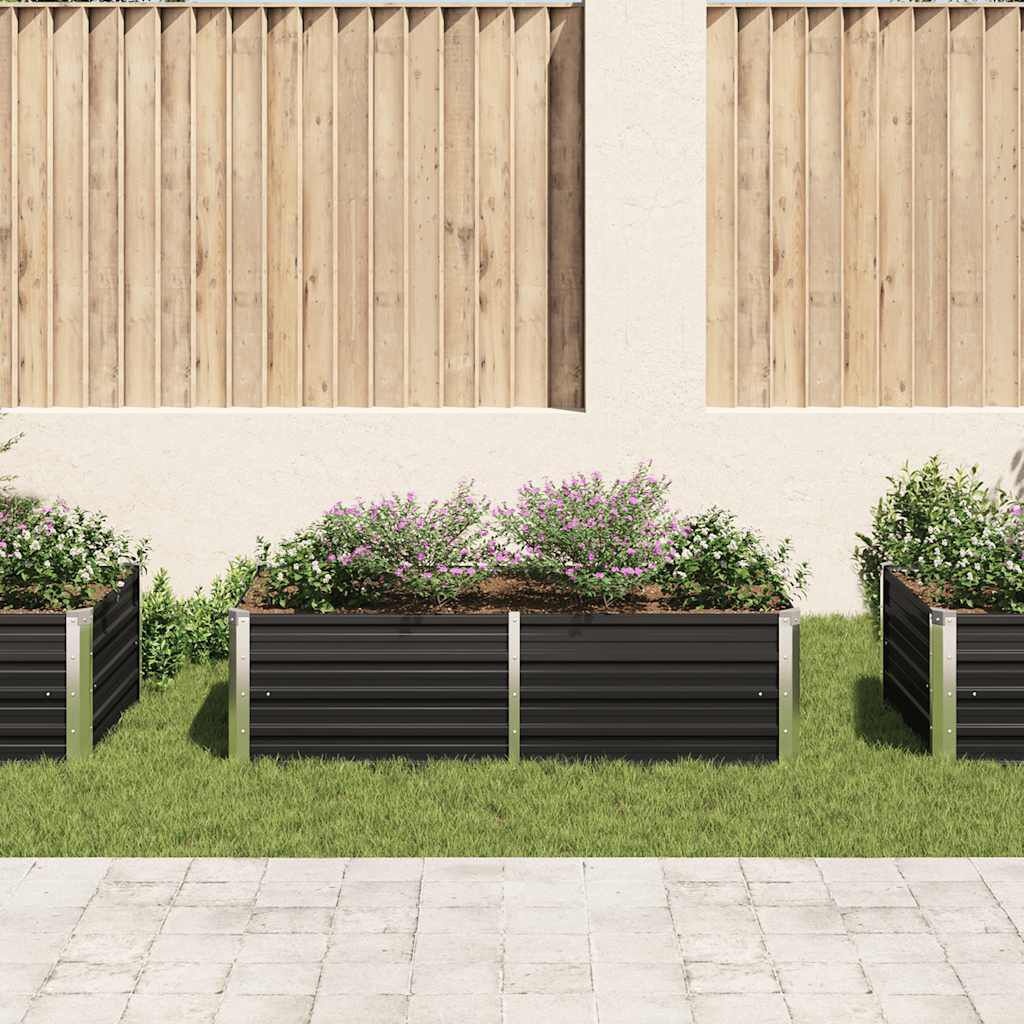 Vidaxl Bac à fleurs surélevé 160x80x45cm - Acier galvanisé - Jusqu'à -45%