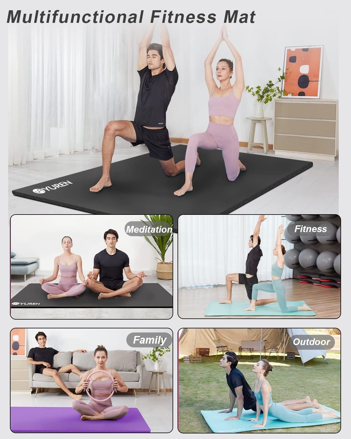 Tapis de Yoga XL Extra Large Antidérapant - Jusqu'à -34% de remise