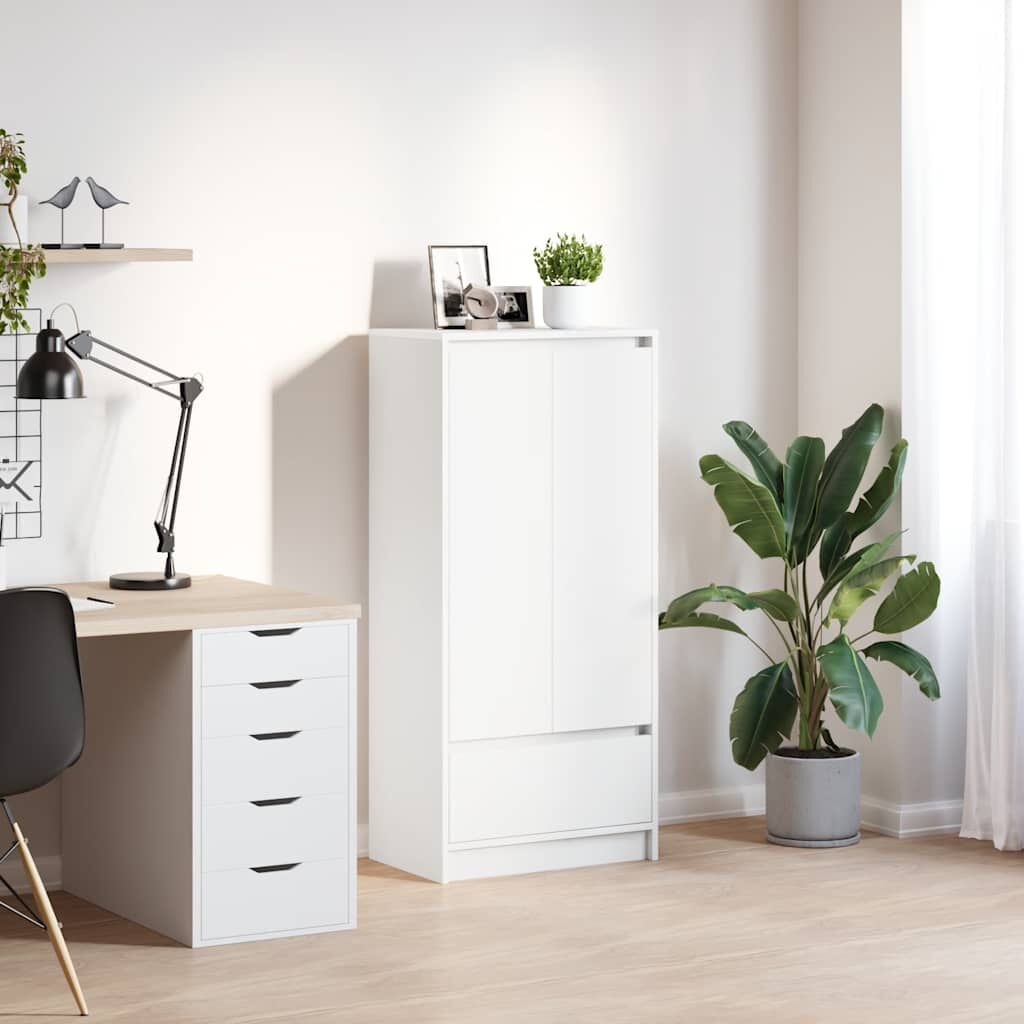 Vidaxl Armoire de rangement blanche avec tiroir - Jusqu'à 34 % de réduction