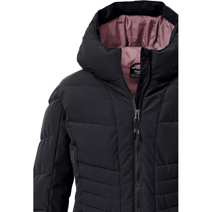 Veste matelassée fille imperméable noire - Jusqu'à 34 % de réduction