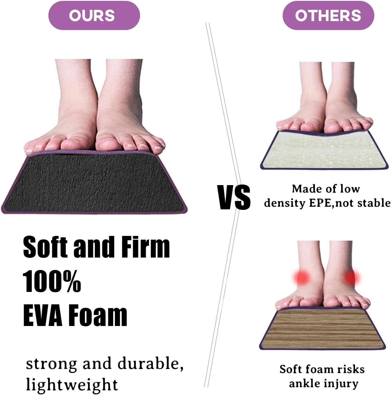 Poutre d'équilibre pliable 270 cm - Violet - Jusqu'à -34%