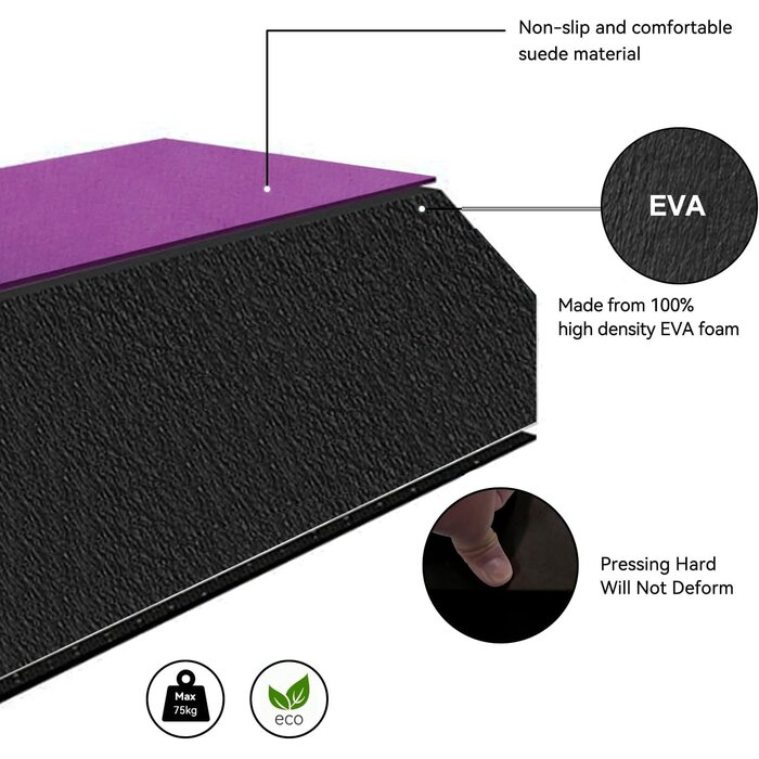 Poutre d'équilibre pliable 270 cm - Violet - Jusqu'à -34%