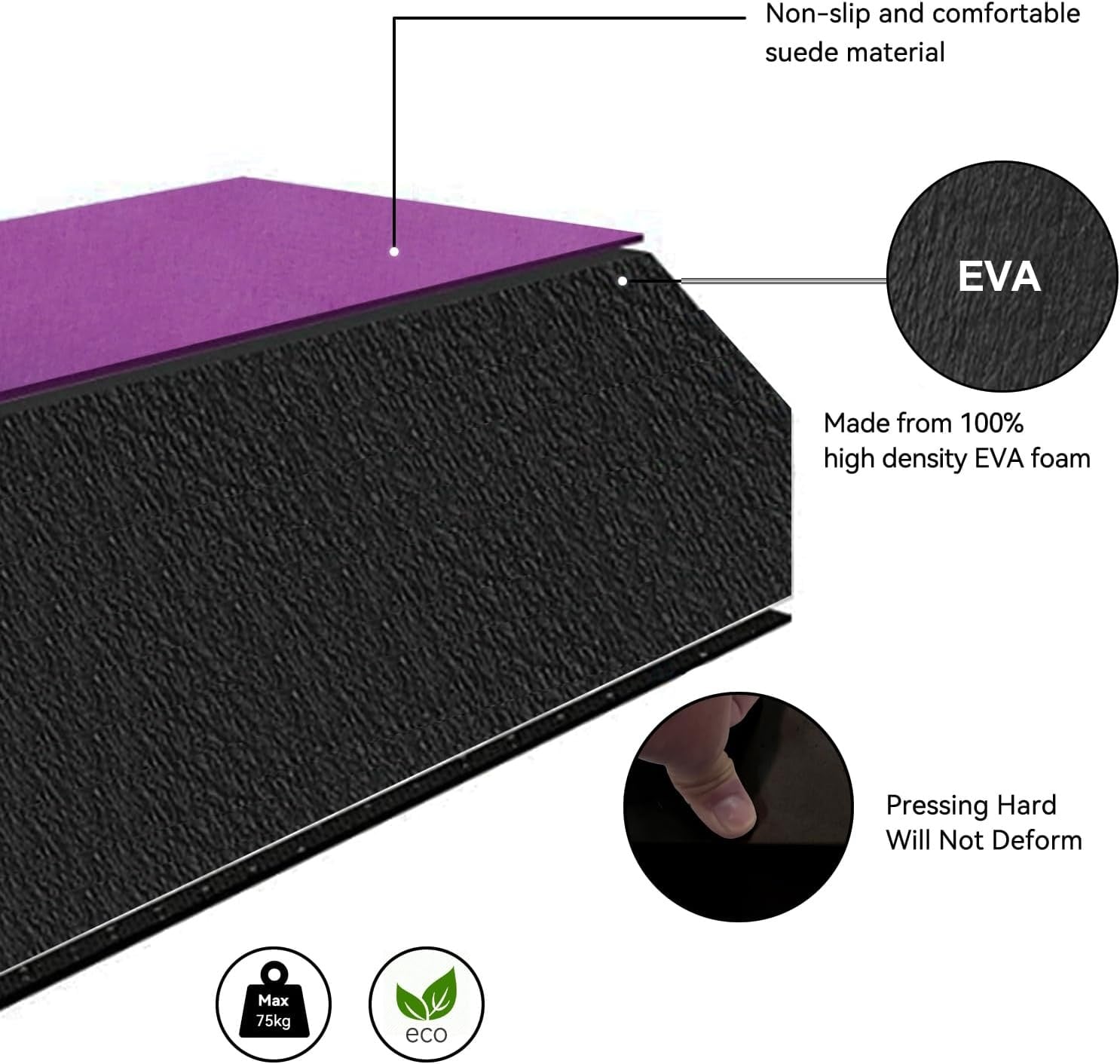 Poutre d'équilibre pliable 270 cm - Violet - Jusqu'à -34%