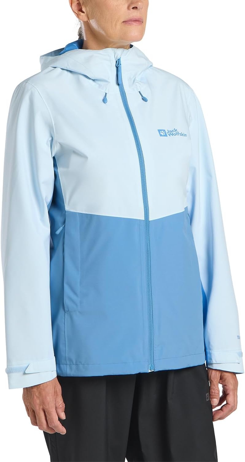 Veste outdoor femme imperméable bleu glacier XS - Jusqu'à 34% de remise