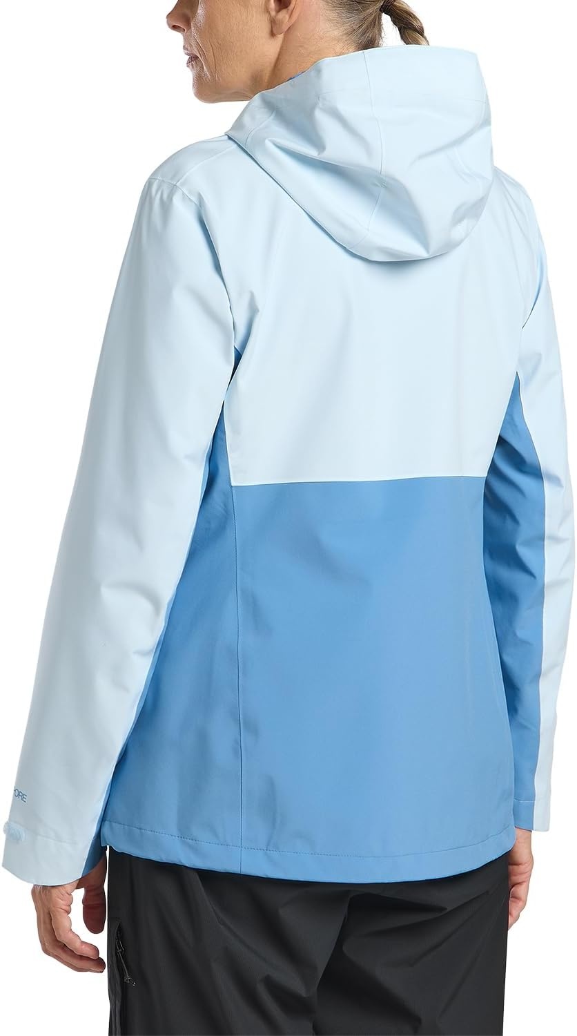 Veste outdoor femme imperméable bleu glacier XS - Jusqu'à 34% de remise