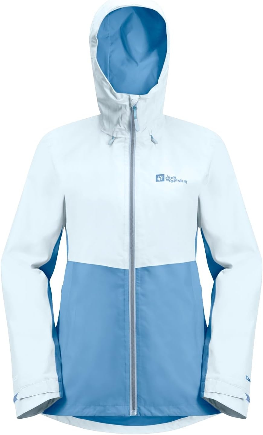 Veste outdoor femme imperméable bleu glacier XS - Jusqu'à 34% de remise
