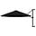 Parasol mural 300 cm noir - Jusqu'à 34% de réduction