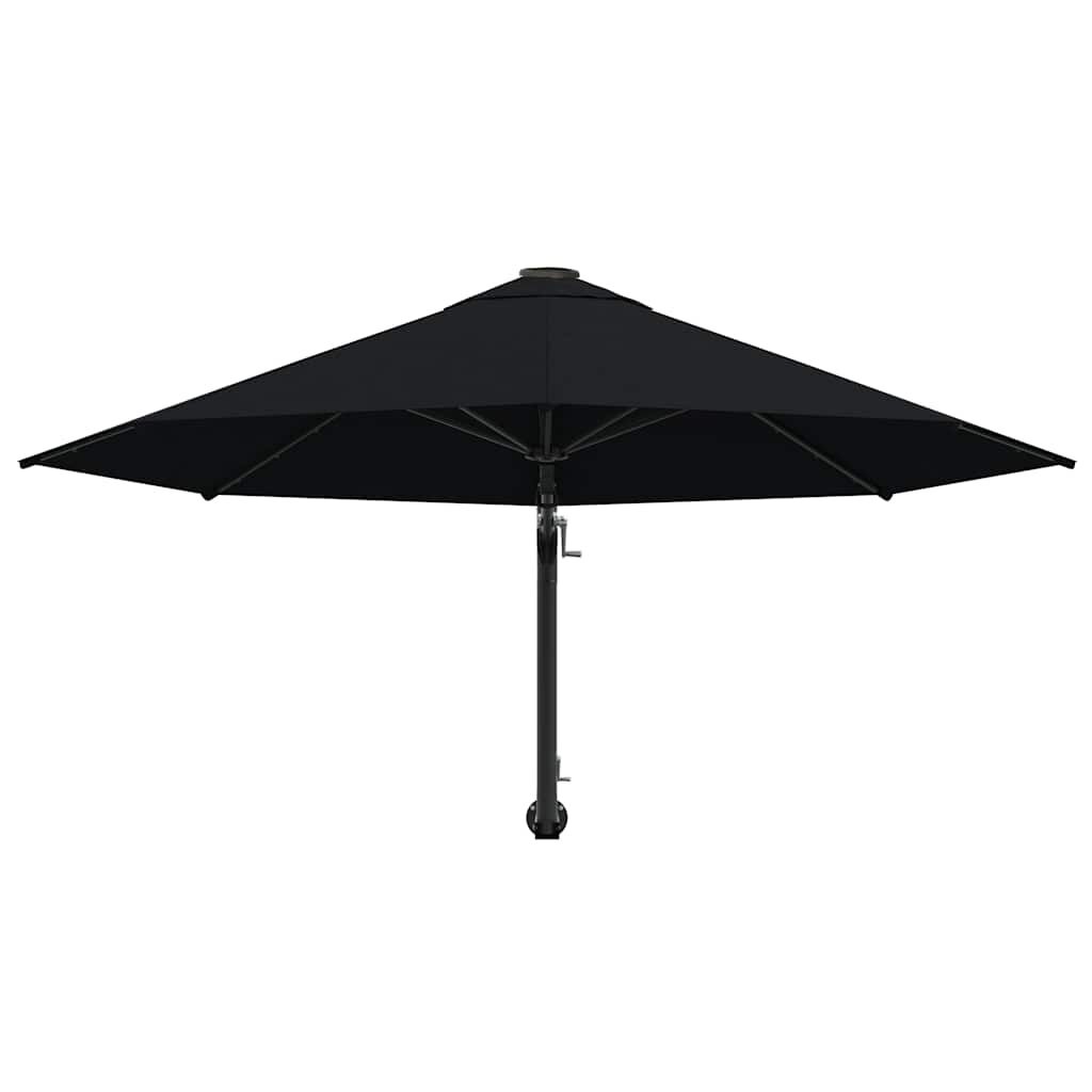 Vidaxl Parasol mural 300 cm noir - Jusqu'à 34% de réduction