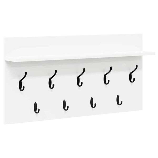 Vidaxl Porte-manteau mural blanc 80x40cm - Économisez jusqu'à 33%