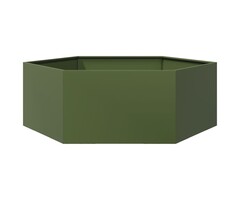 Vidaxl Jardinière hexagonale acier vert olive 138x120cm - Jusqu'à -48%