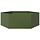 Jardinière hexagonale en acier vert olive 138cm - Jusqu'à 29% de réduction