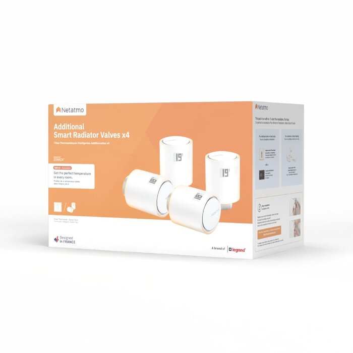 Lot de 4 têtes thermostatiques intelligentes - Jusqu'à -35%