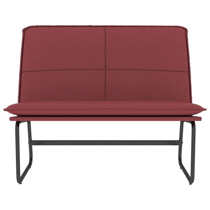 Vidaxl Banquette 100x75x76 cm Similicuir Rouge Vin - Jusqu'à 29% de remise