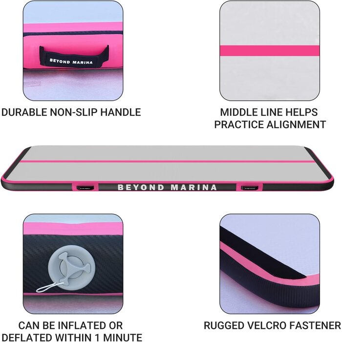 Tapis de gymnastique Air Track Rose - Jusqu'à 35% de réduction