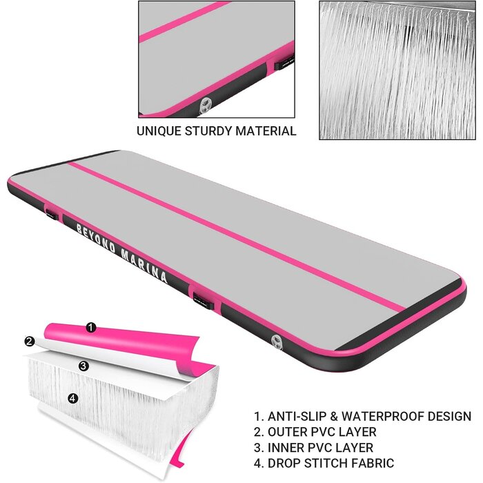 Tapis de gymnastique Air Track Rose - Jusqu'à 35% de réduction