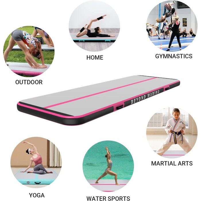Tapis de gymnastique Air Track Rose - Jusqu'à 35% de réduction