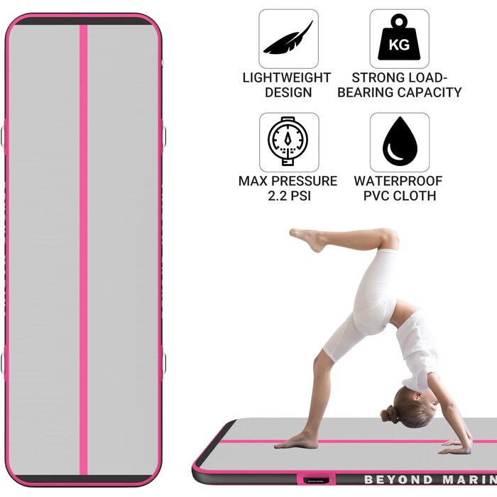 Tapis de gymnastique Air Track Rose - Jusqu'à 35% de réduction
