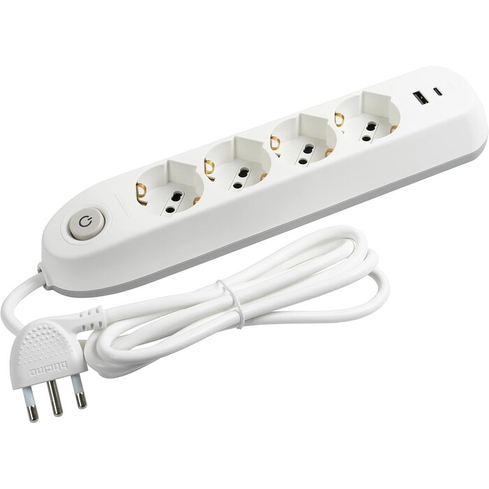 Multiprise 6 voies avec USB - Jusqu'à 26% de remise