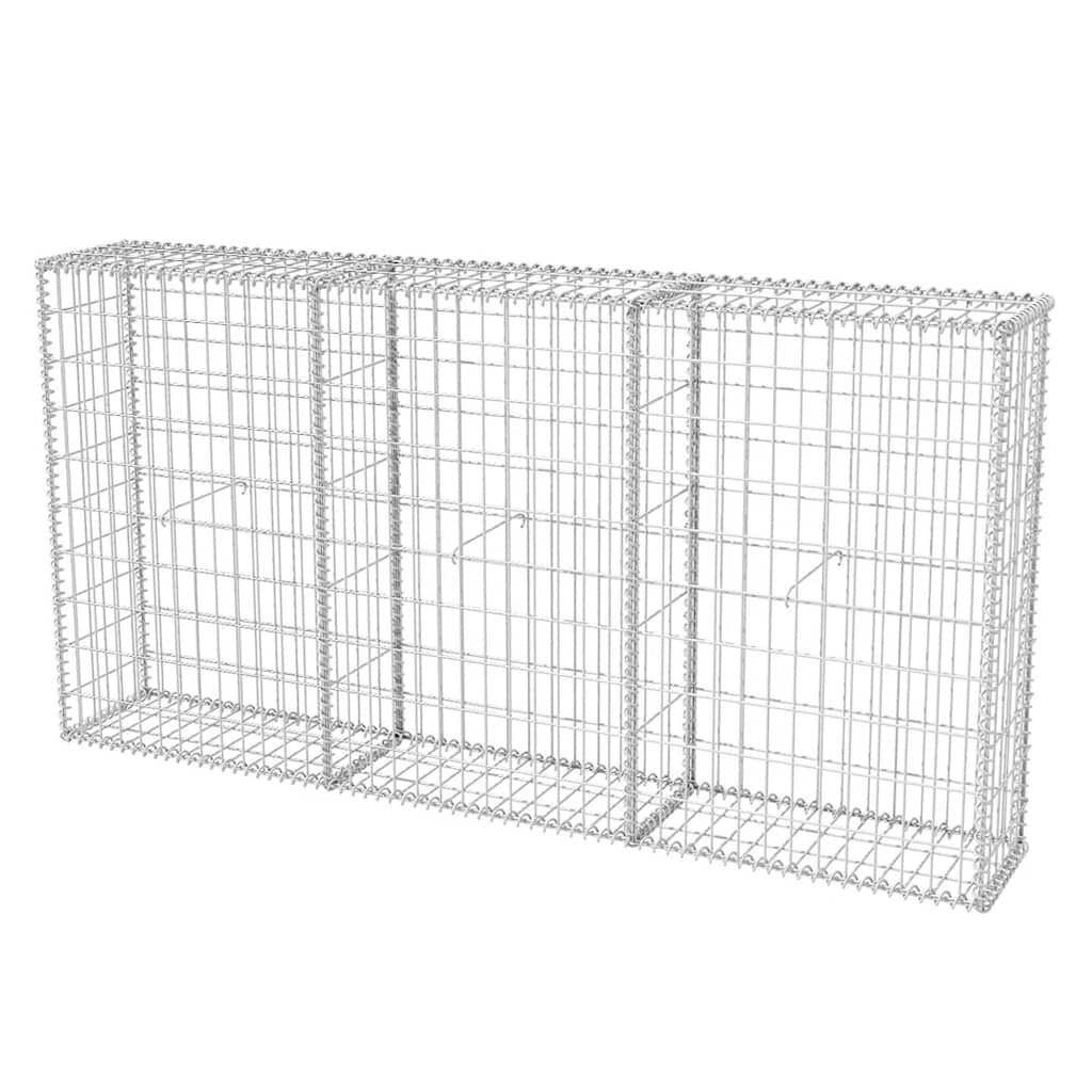 Vidaxl Panier de gabion acier galvanisé 200x30x100cm - Jusqu'à -29%