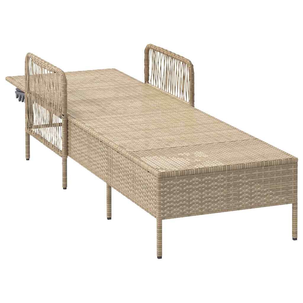 Vidaxl Bain de soleil en rotin 200 cm - Jusqu'à 30% de remise