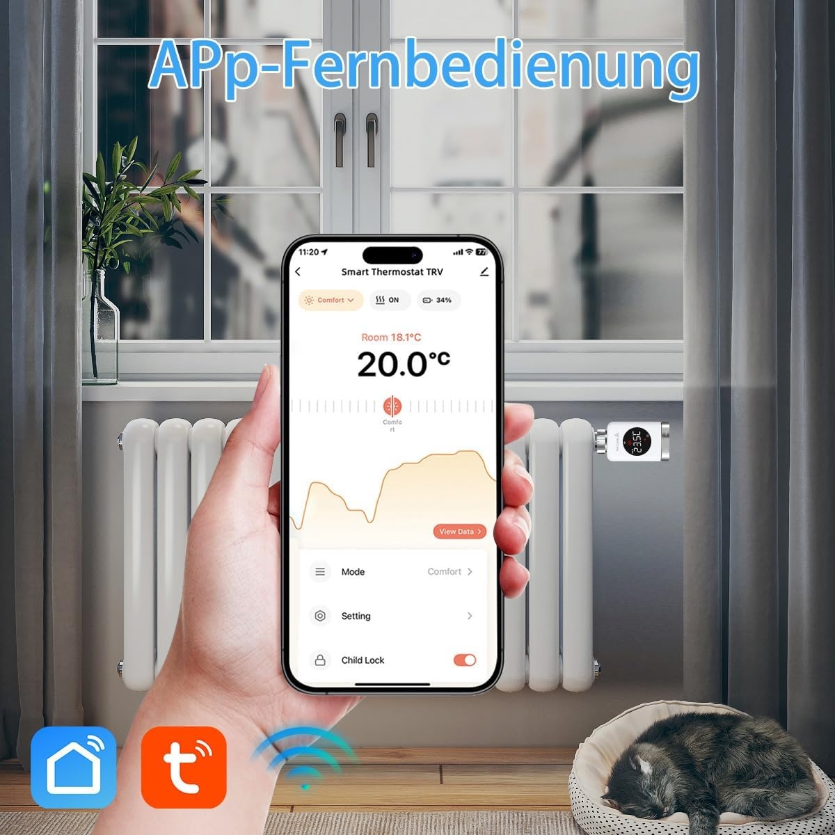 Lot de 3 thermostats radiateur WiFi intelligents - Jusqu'à -30% sur l'outlet