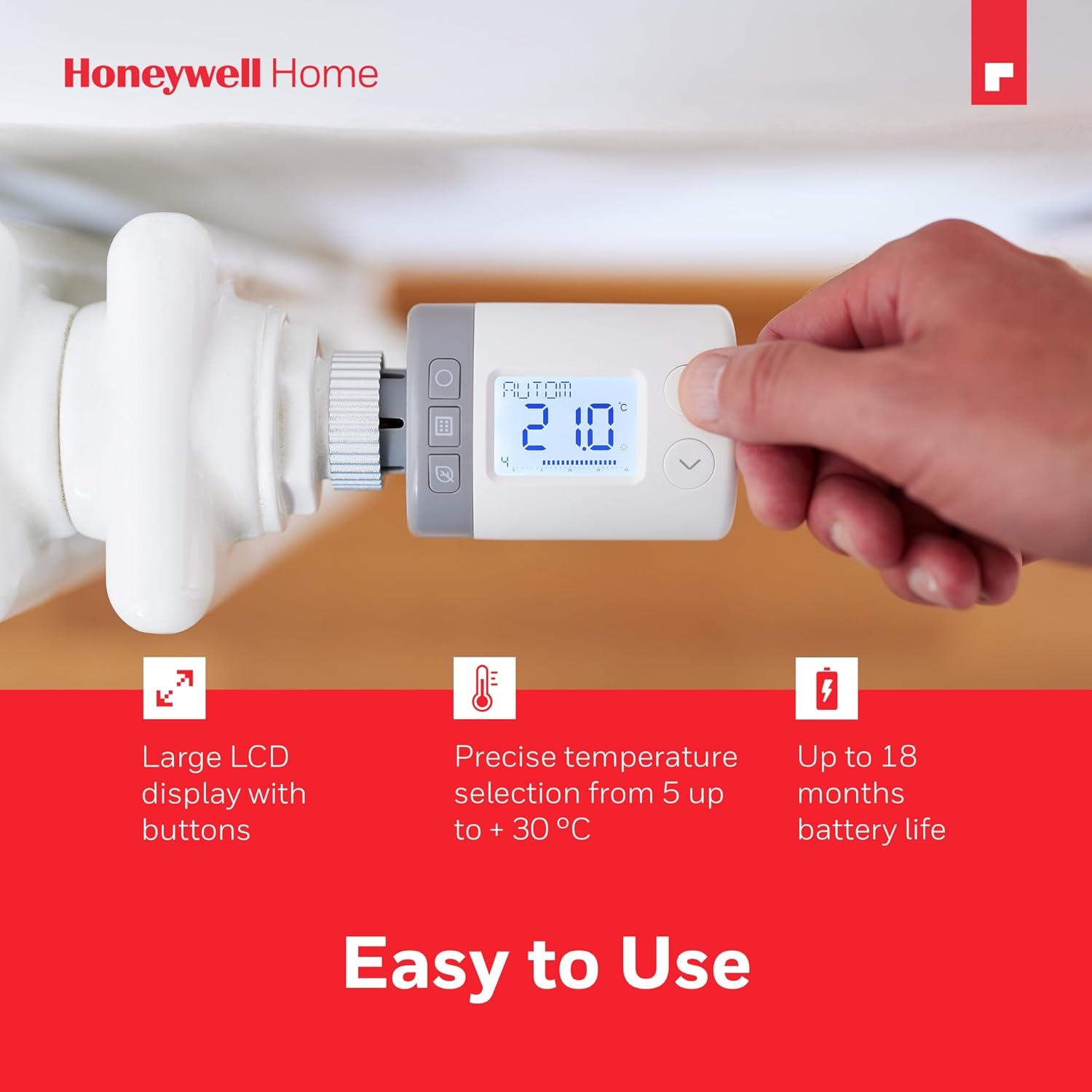 Lot de 2 têtes thermostatiques programmables - Jusqu'à -33% de remise
