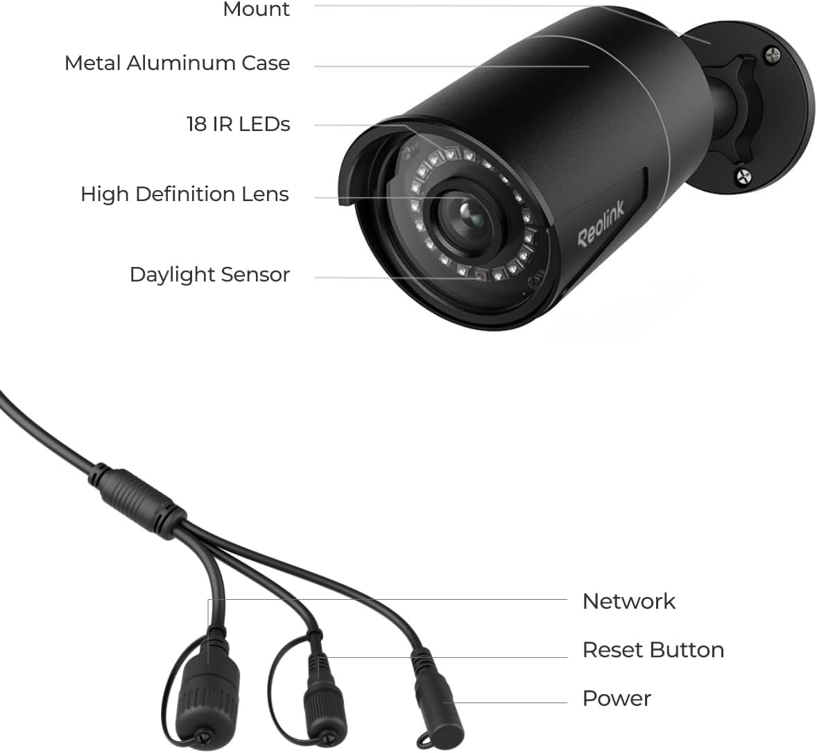 Caméra de surveillance extérieure 5MP PoE - Jusqu'à 34% de remise