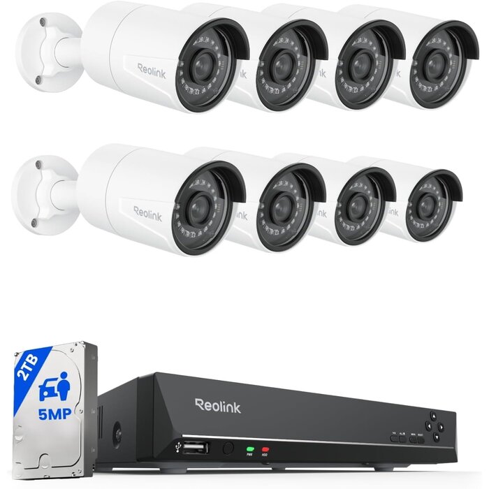 Caméra de surveillance extérieure 5MP PoE - Jusqu'à 34% de remise