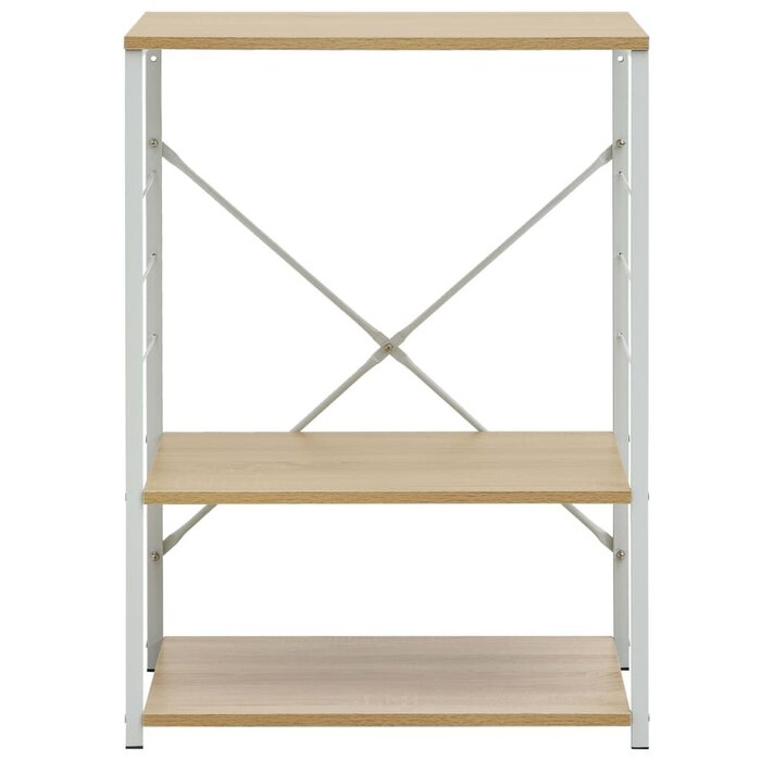 Vidaxl Meuble micro-ondes bois et blanc - 60cm - Jusqu'à -33%