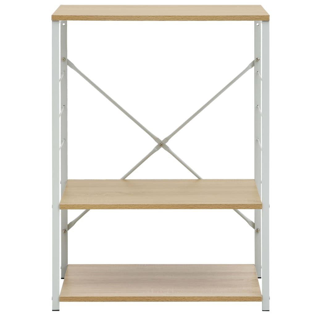 Vidaxl Meuble micro-ondes bois et blanc - 60cm - Jusqu'à -33%