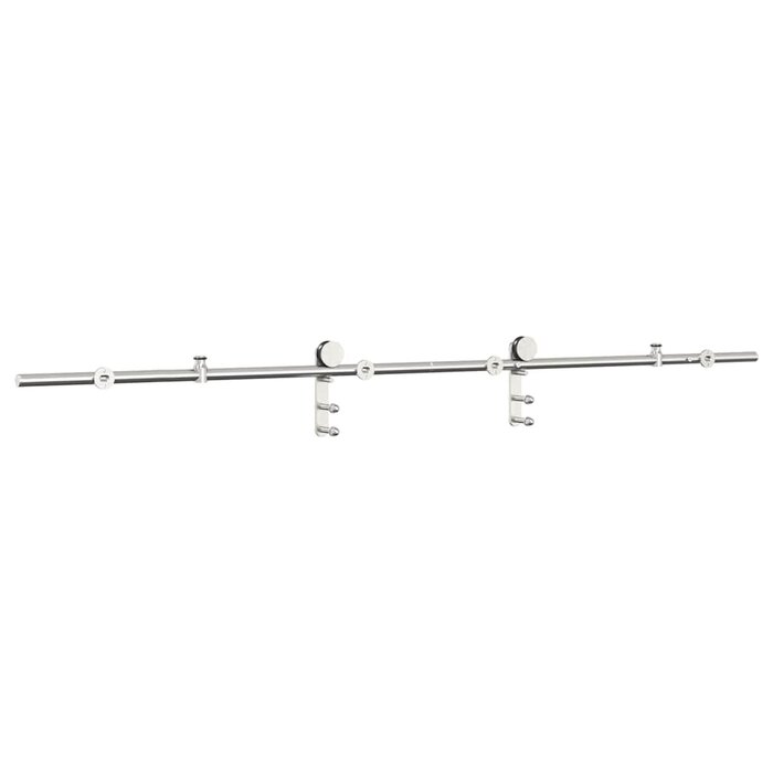 Vidaxl Kit porte coulissante 200 cm acier inox - Jusqu'à -52%