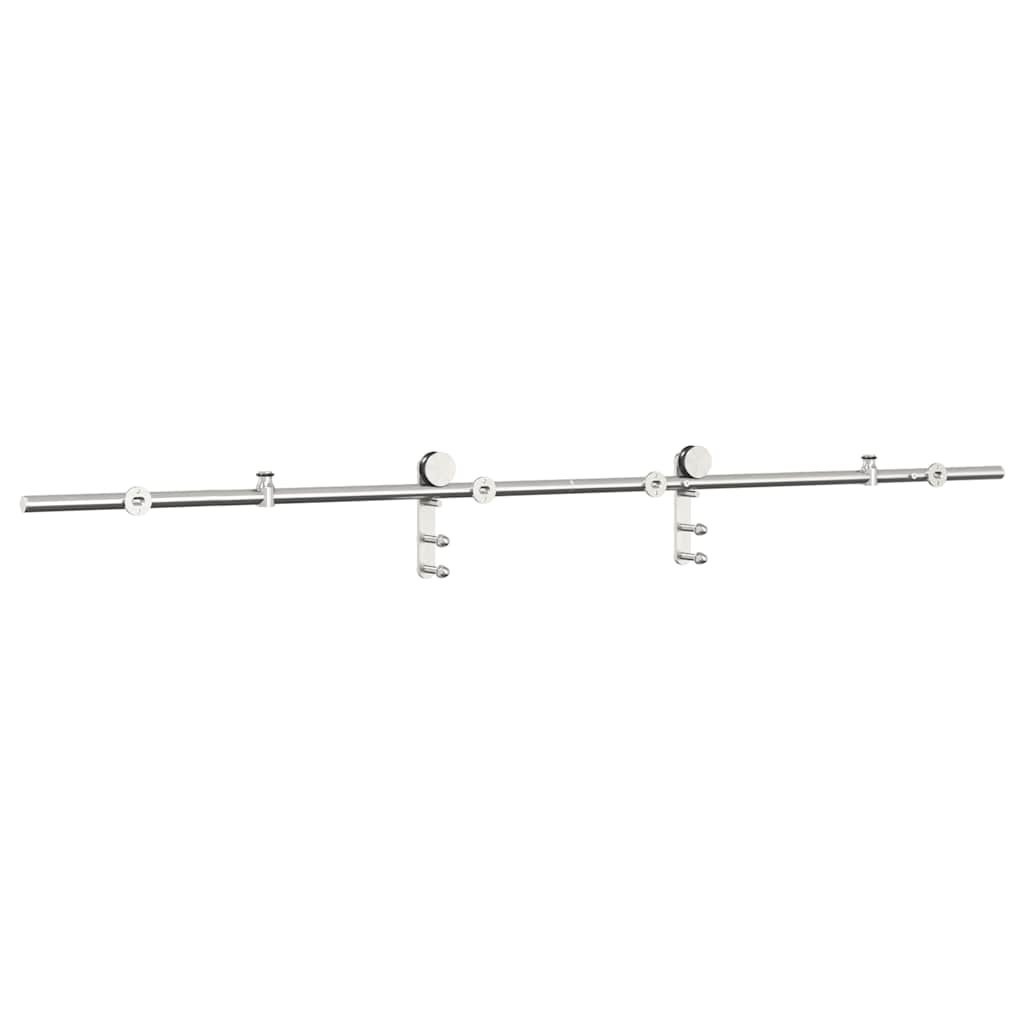 Vidaxl Kit porte coulissante 200 cm acier inox - Jusqu'à -52%