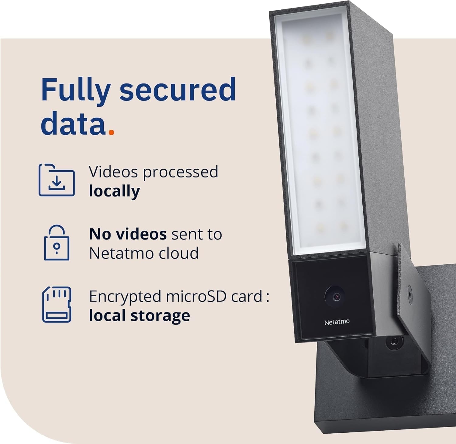Netatmo Caméra de surveillance extérieure 4MP avec projecteur - Jusqu'à 35% de remise