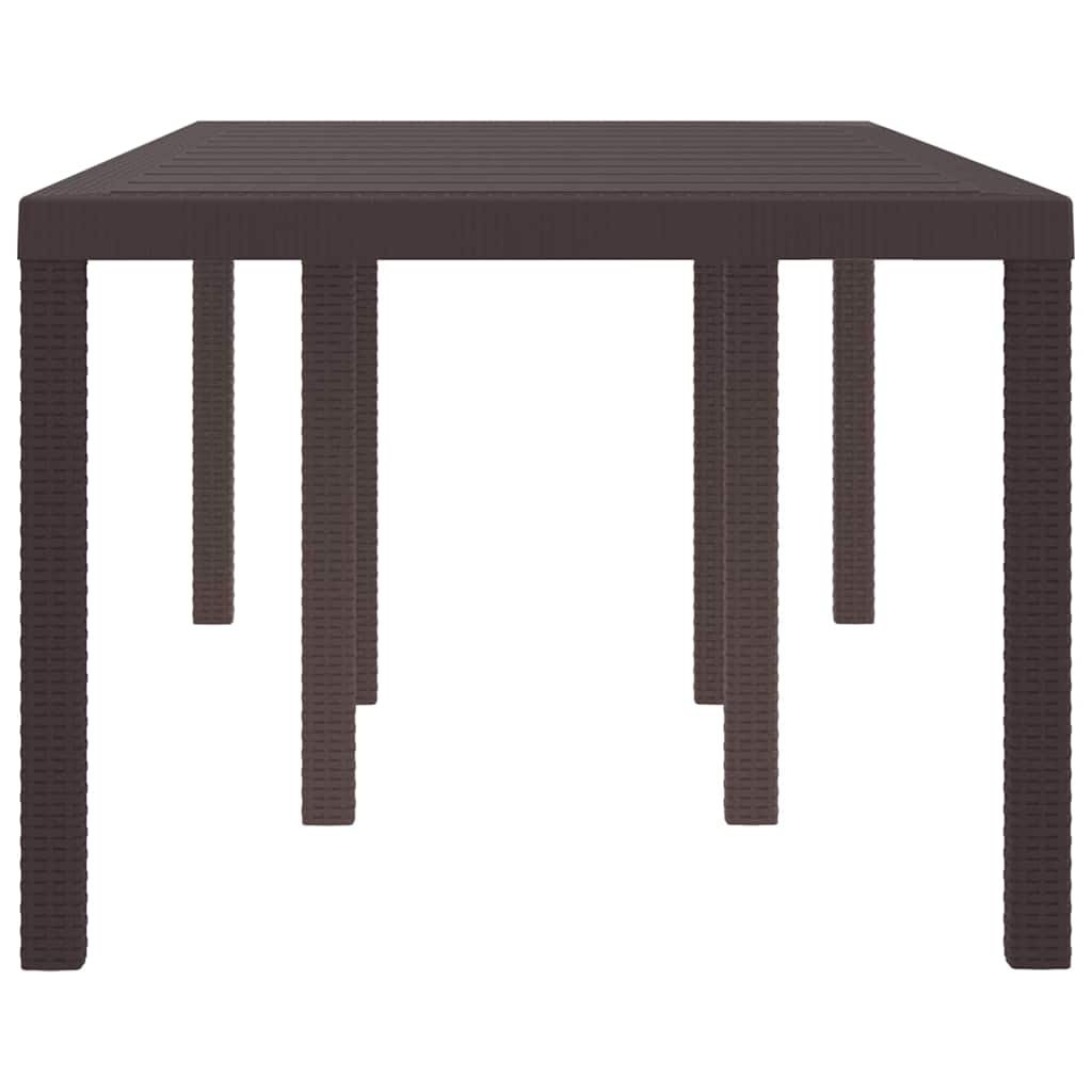 Vidaxl Table de jardin rectangulaire polyrotin 200x100cm - Jusqu'à -52%