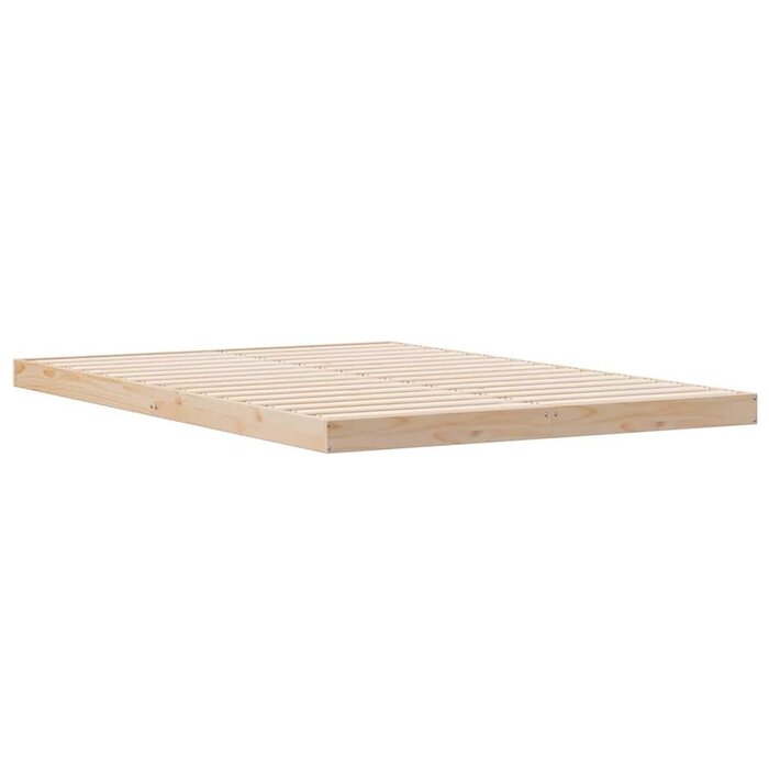 Vidaxl Cadre de lit au sol 160x220cm bois massif - Jusqu'à 35% de réduction