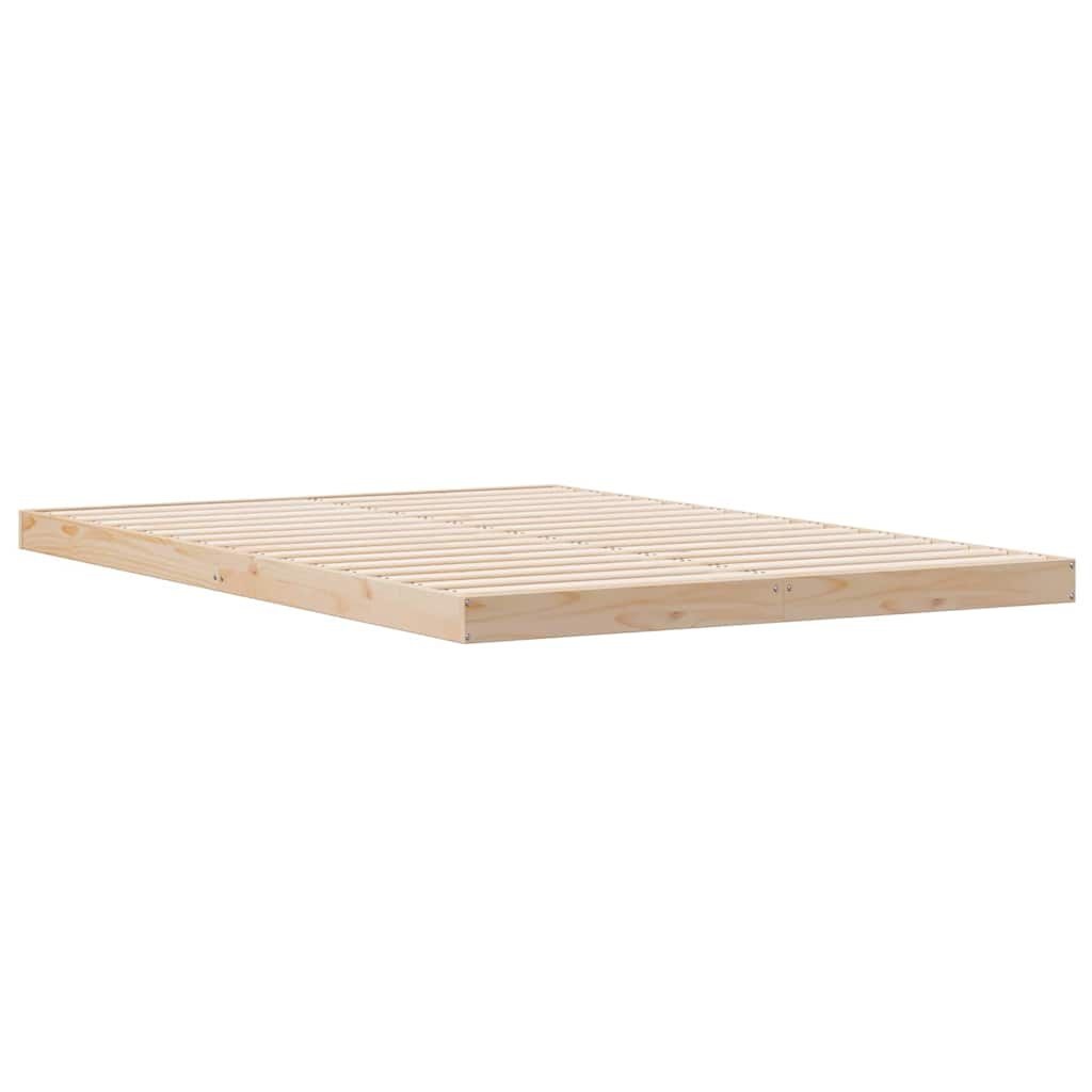 Vidaxl Cadre de lit au sol 160x220cm bois massif - Jusqu'à 35% de réduction