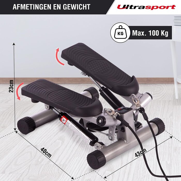 Mini Stepper de Fitness avec Bandes de Résistance - Jusqu'à -33%