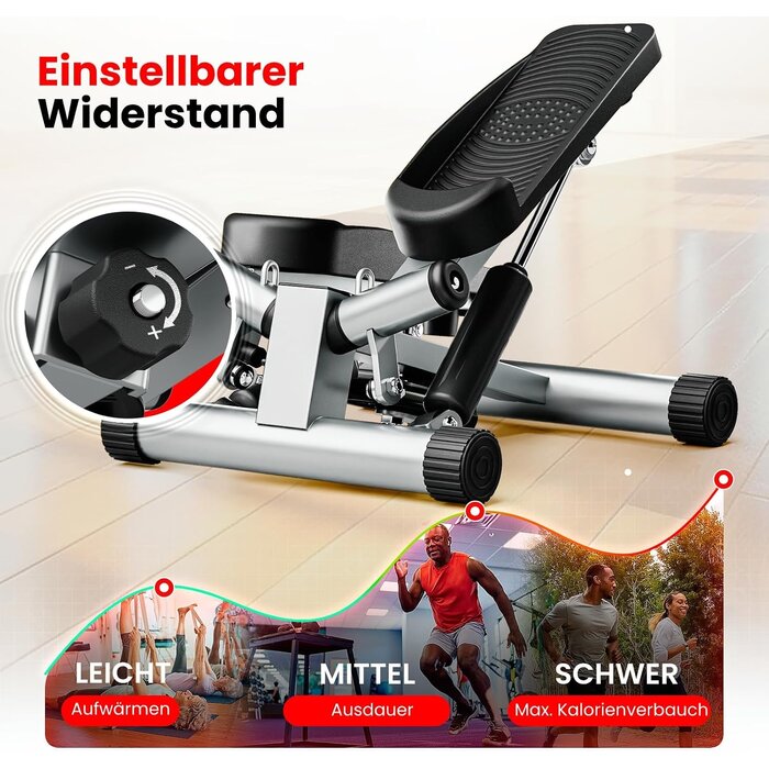 Mini Stepper de Fitness avec Bandes de Résistance - Jusqu'à -33%