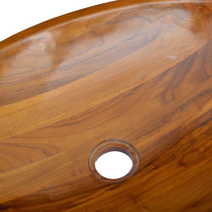 Vidaxl Vasque à poser en teck massif 60x40 cm - Jusqu'à 35% de remise