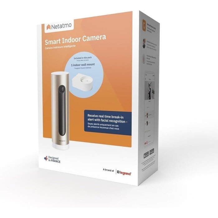 Netatmo Caméra de surveillance FHD intelligente - Noir et Or - Jusqu'à -35%