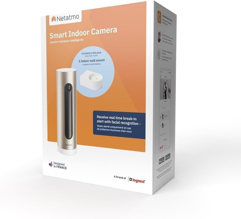 Netatmo Caméra de surveillance FHD intelligente - Noir et Or - Jusqu'à -35%