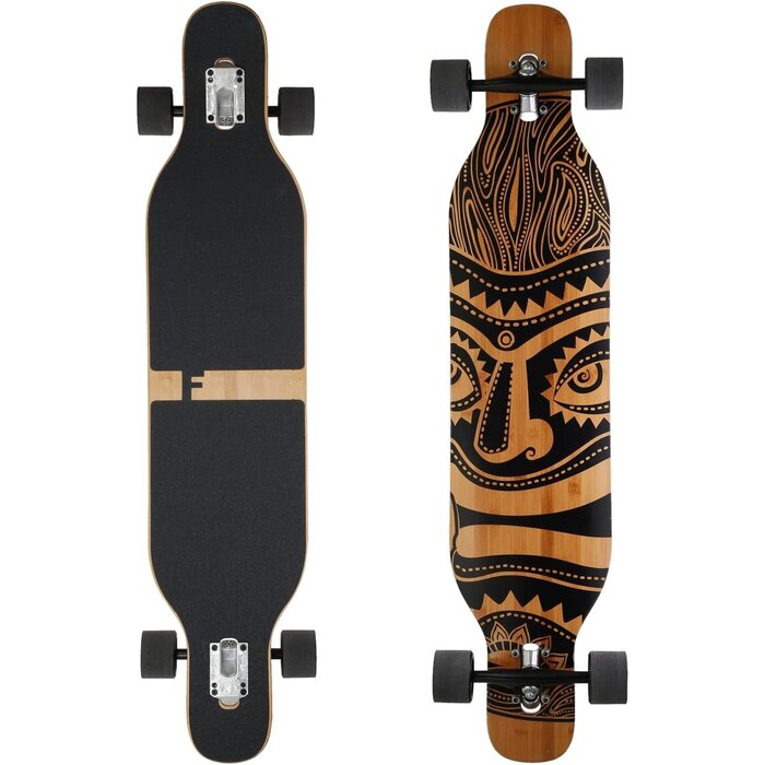Longboard Drop-Through 106 cm Motif Hawaï - Jusqu'à 34 % de réduction