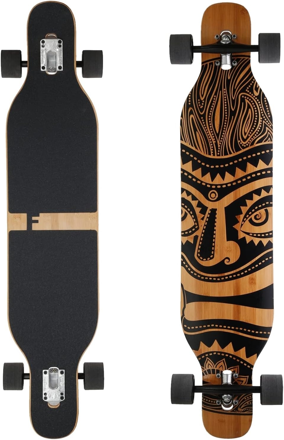 Longboard Drop-Through 106 cm Motif Hawaï - Jusqu'à 34 % de réduction