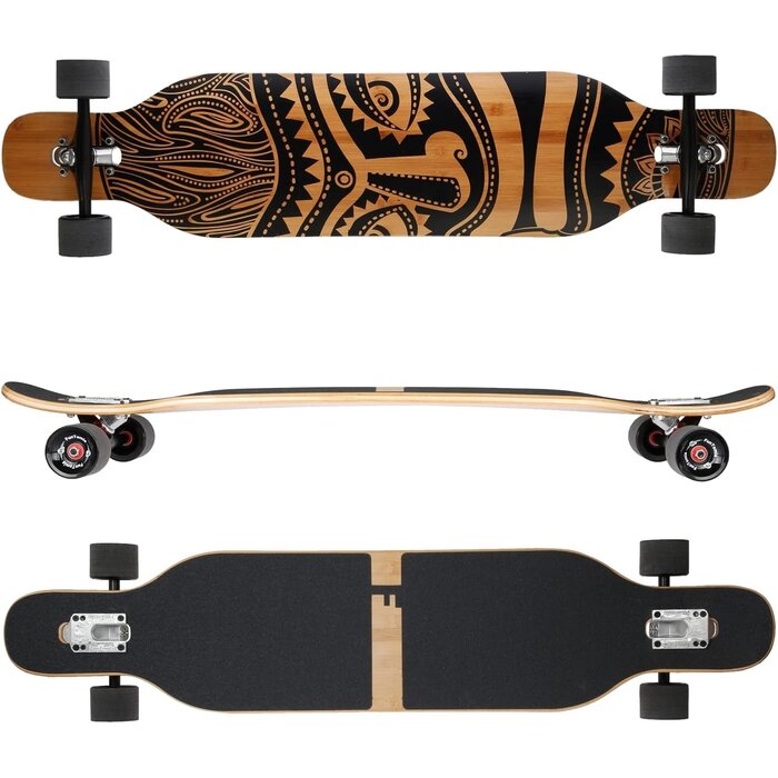 Longboard Drop-Through 106 cm Motif Hawaï - Jusqu'à 34 % de réduction