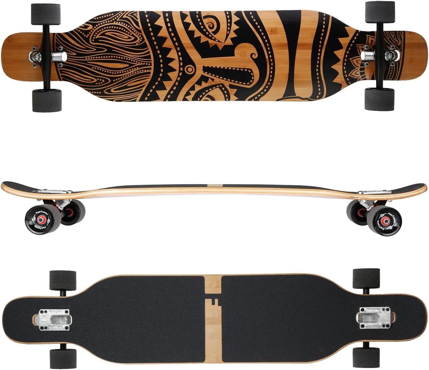 Longboard Drop-Through 106 cm Motif Hawaï - Jusqu'à 34 % de réduction