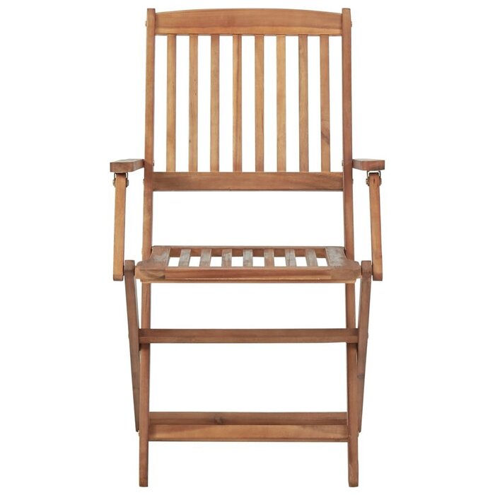 Vidaxl Lot de 4 chaises de jardin pliantes en acacia - Jusqu'à -35%