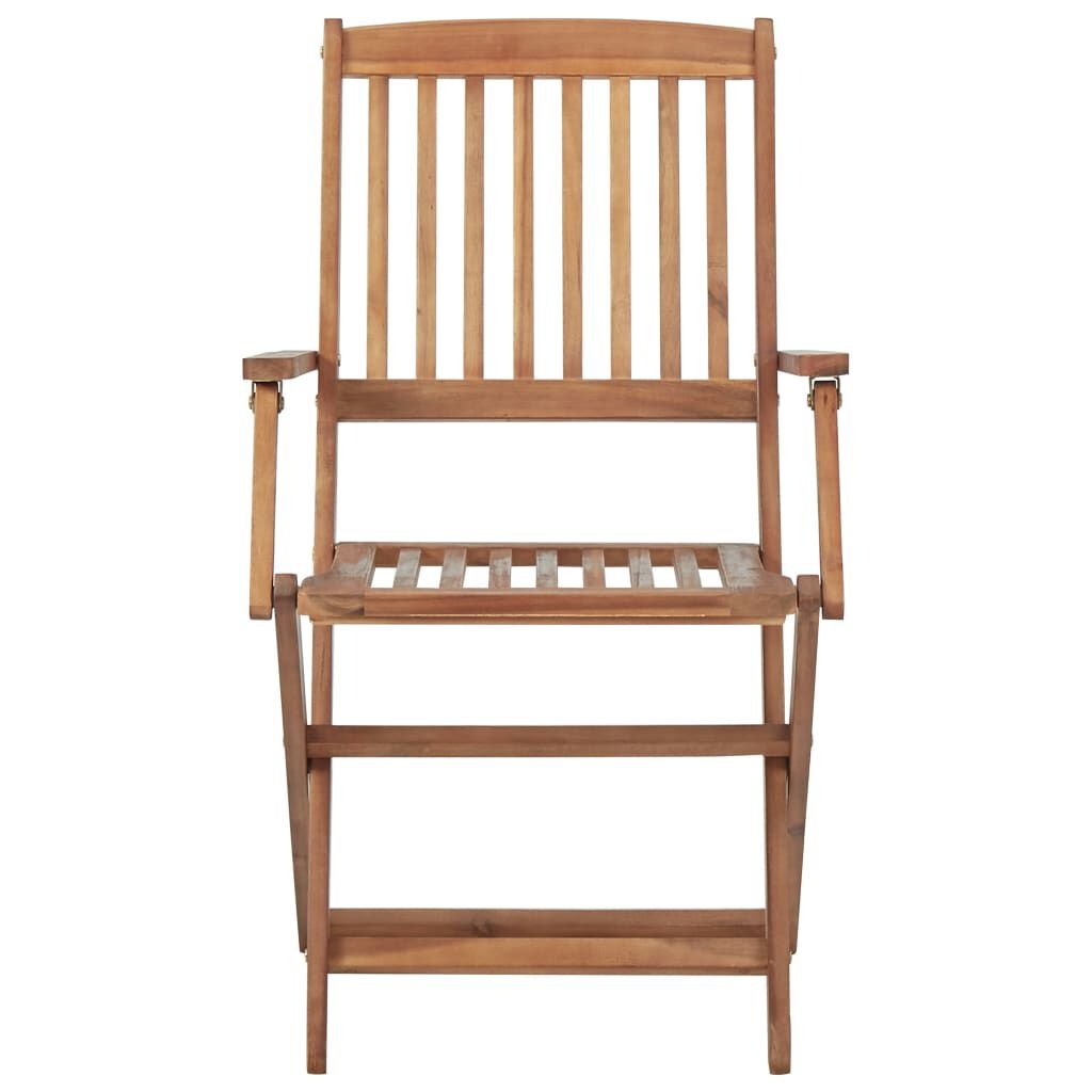 Vidaxl Lot de 4 chaises de jardin pliantes en acacia - Jusqu'à -35%