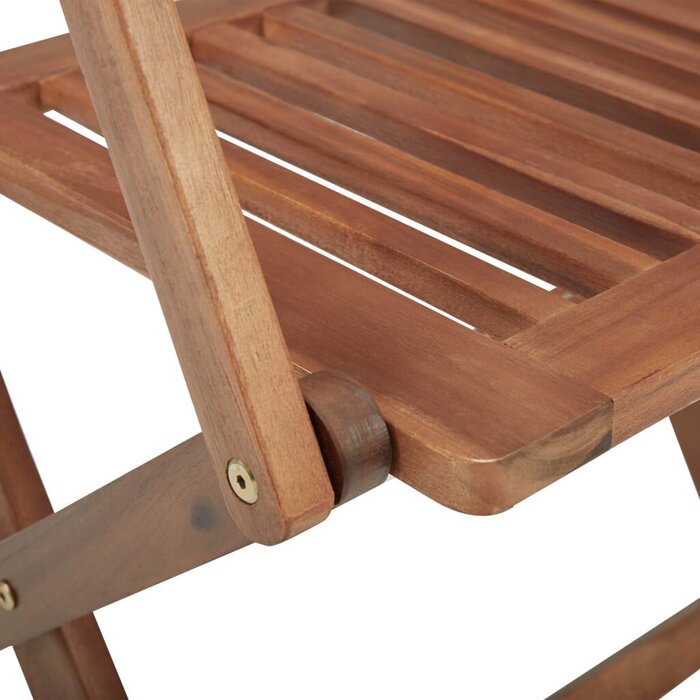 Vidaxl Lot de 4 chaises de jardin pliantes en acacia - Jusqu'à -35%