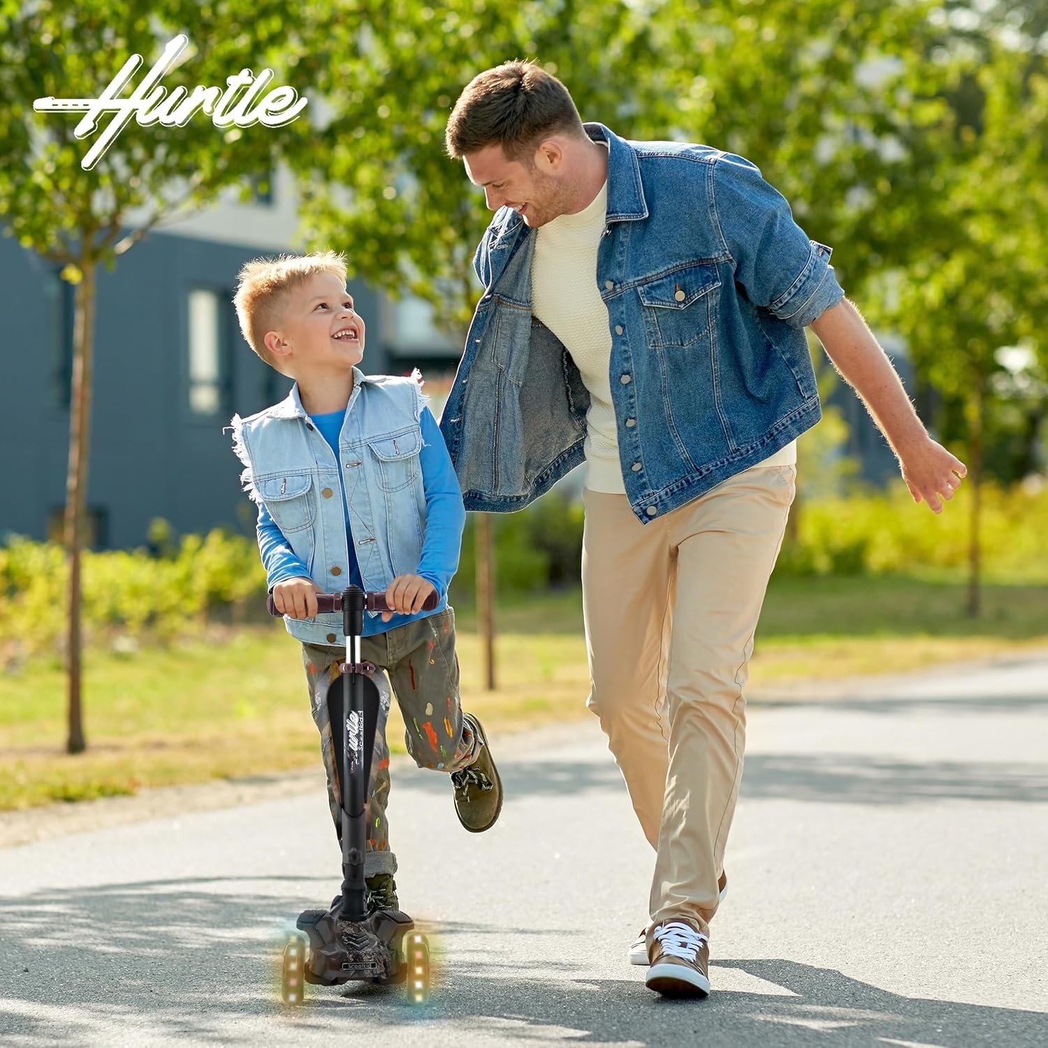 Trottinette 3 roues évolutive avec siège - Motif Camouflage - Jusqu'à -34%