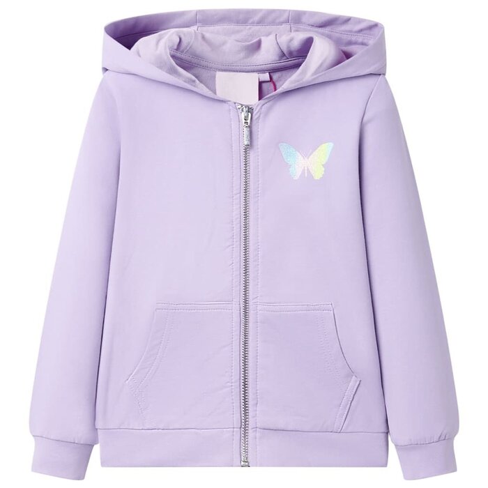 Vidaxl Gilet à capuche enfant lilas 3-4 ans - Jusqu'à 26% de réduction